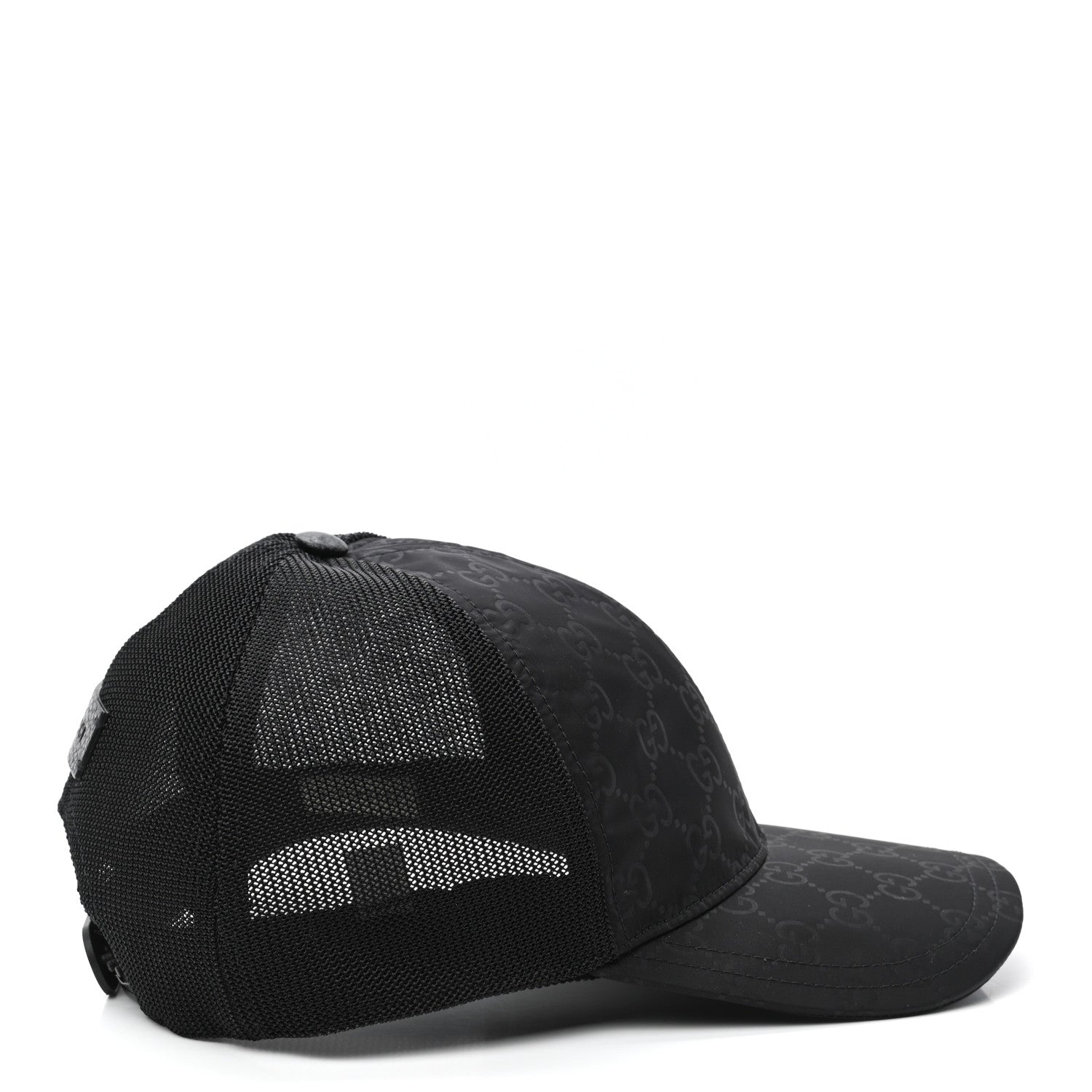 Gucci Nylon Monogram Baseball Hat M Black 5 of 10