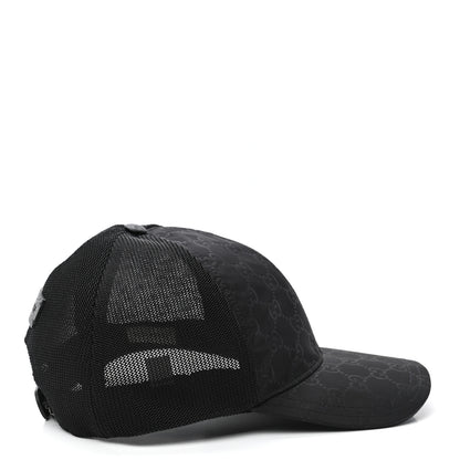 Gucci Nylon Monogram Baseball Hat M Black 5 of 10
