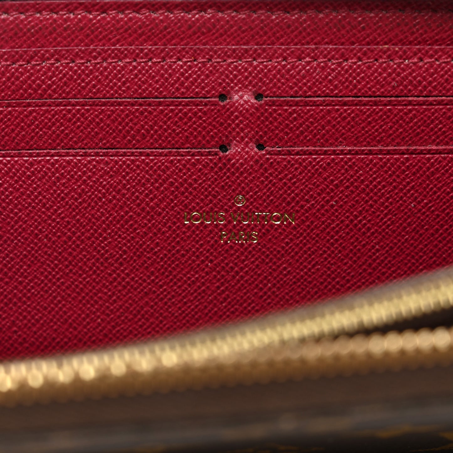 Monogram Clemence Wallet Fuchsia