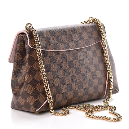 Louis Vuitton Damier Ebene Caissa Clutch Rose Ballerine 3 of 10
