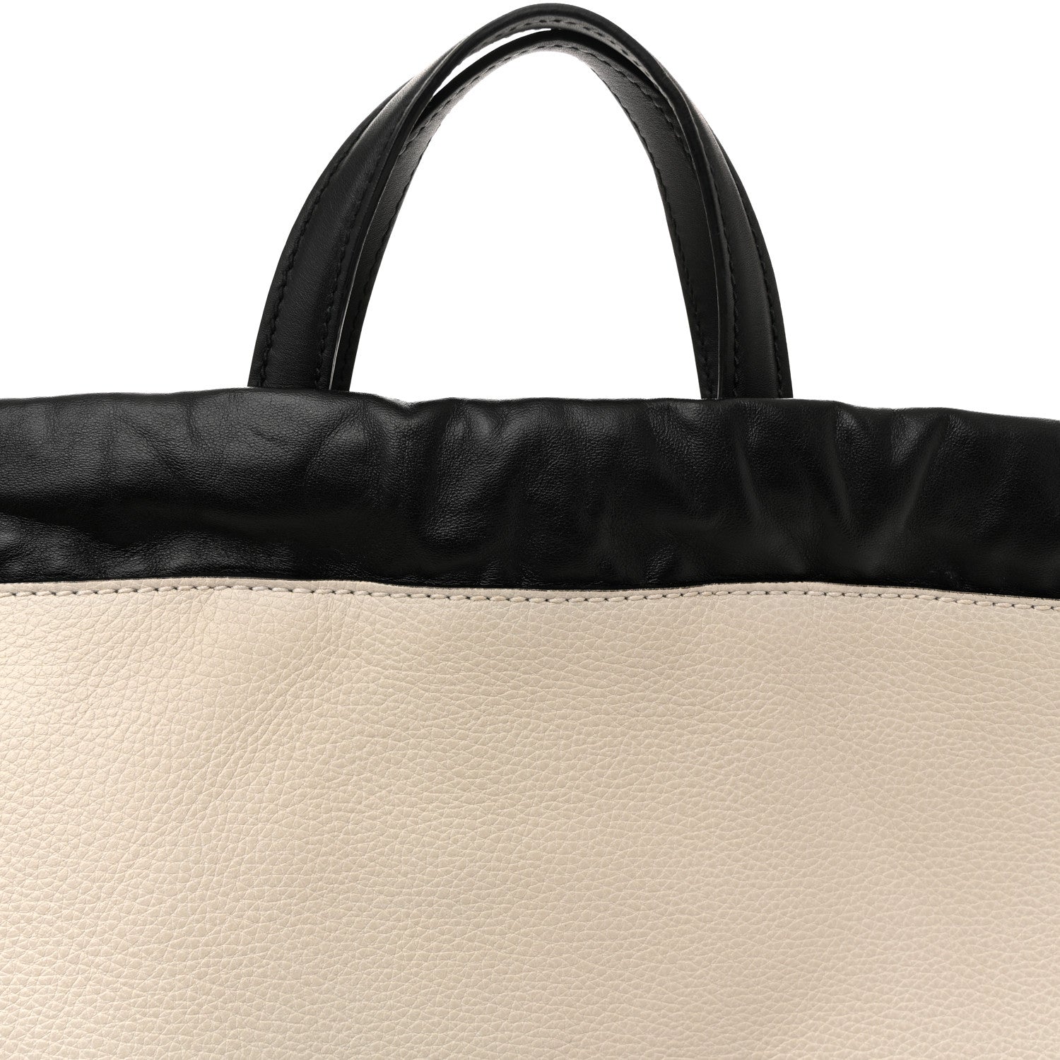 Gucci Calfskin Logo Drawstring Backpack Mystic White 9 of 12
