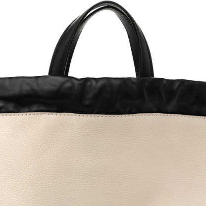 Gucci Calfskin Logo Drawstring Backpack Mystic White 9 of 12