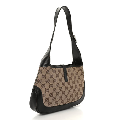 Gucci Monogram Web Small Jackie O Hobo Dark Brown 2 of 11