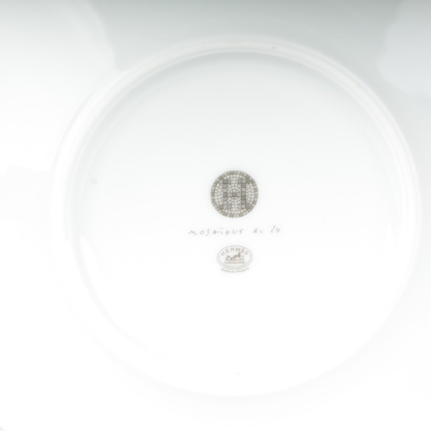 Porcelain Mosaique Au 24 Platine Calotte Plate 6.7