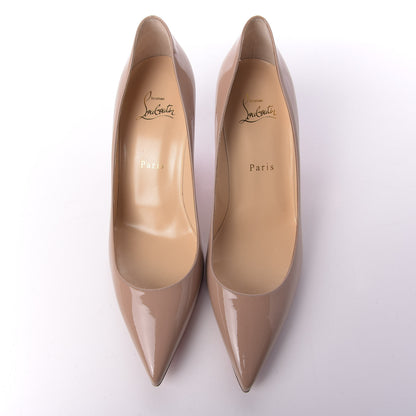 Christian Louboutin Patent Decollete 554 70 Pumps 39 Nude 5 of 10