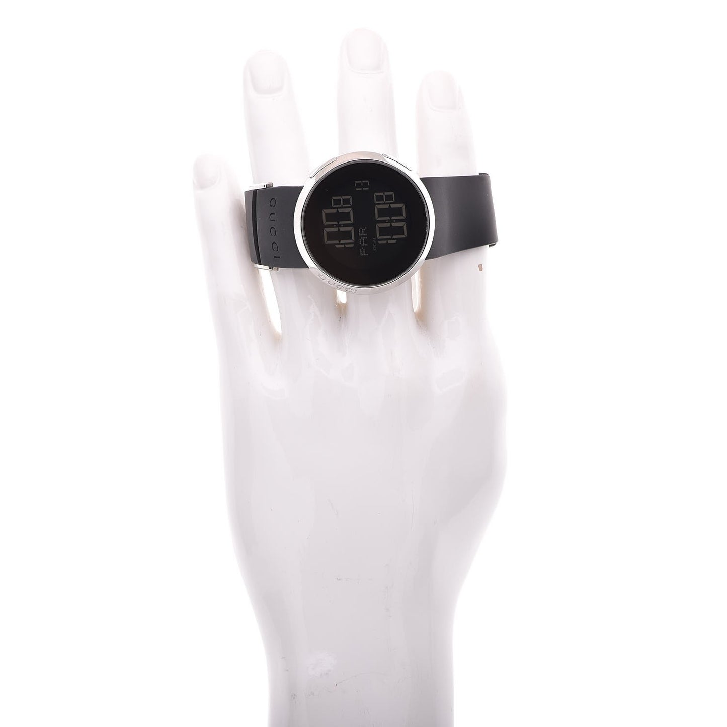 Stainless Steel Rubber 40mm Digital I-Watch Black