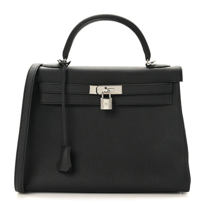 Hermes Togo Kelly Retourne 32 Black 1 of 10