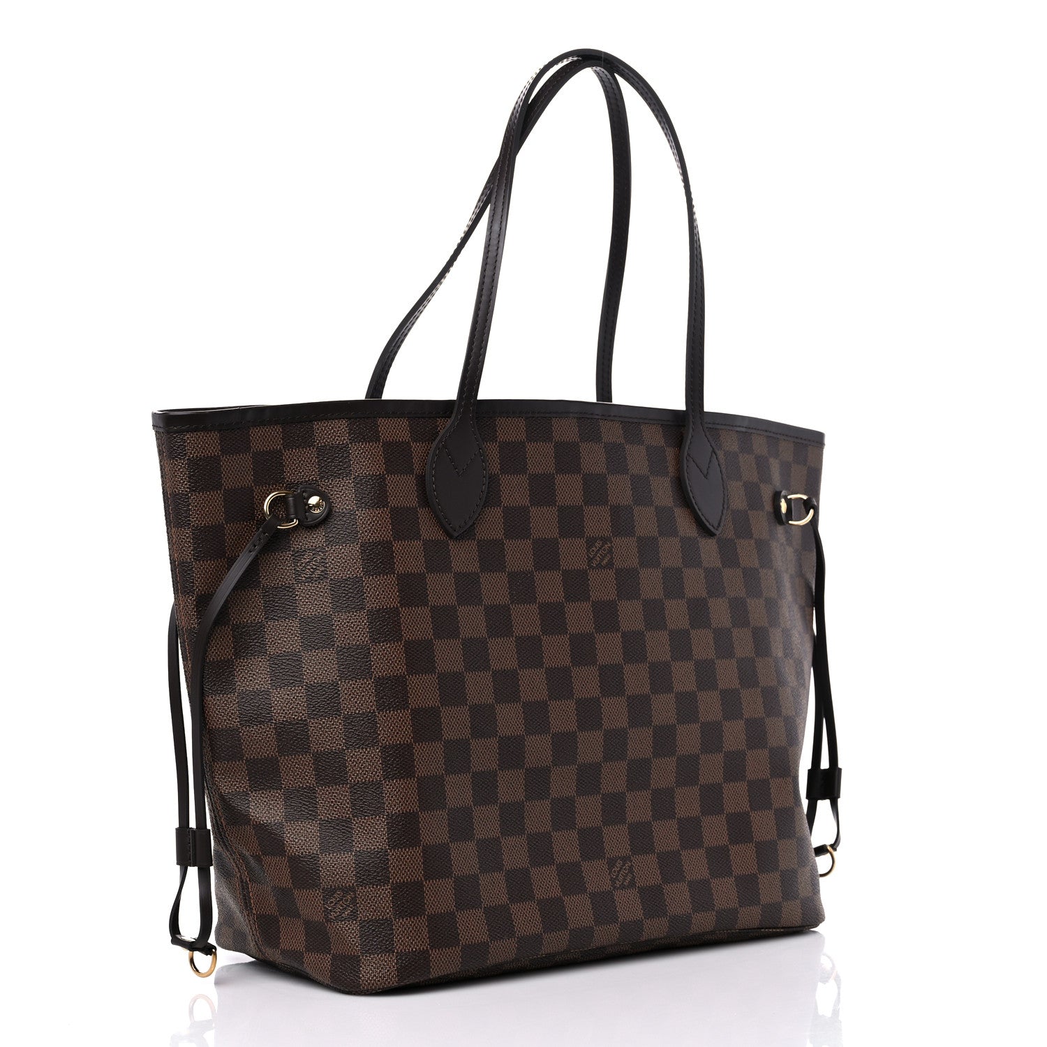 Louis Vuitton Damier Ebene Neo Neverfull MM Rose Ballerine 3 of 11