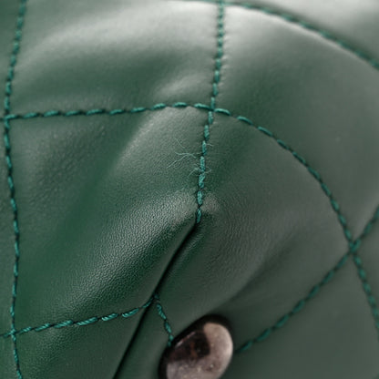 Chanel Calfskin Quilted Large Shopping In Chains Tote Green 11 of 12