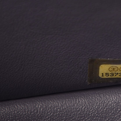 Chanel Lambskin Quilted Maxi Double Flap Grey 7 of 12