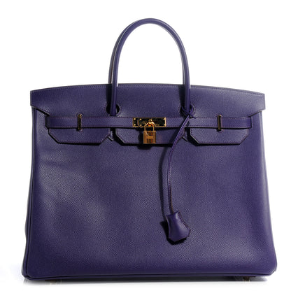 Hermes Epsom Birkin 40 Iris 1 of 10