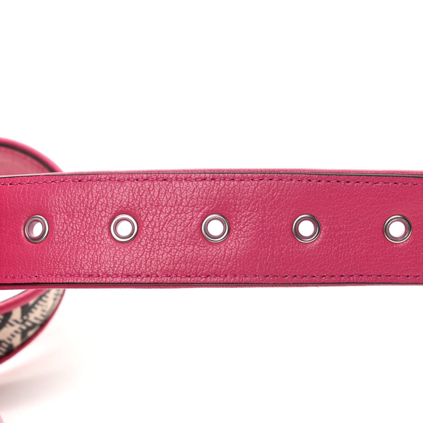 Goatskin Gancini Crossbody Bag Fuxia