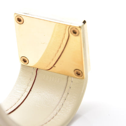 Louis Vuitton Chèvre Suhali S Lock Bracelet Small White 6 of 6