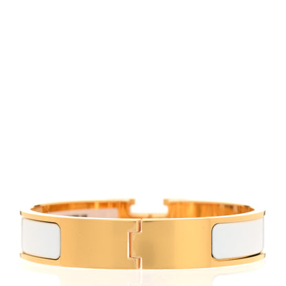 Hermes Enamel Narrow Clic Clac H Bracelet PM White 3 of 5