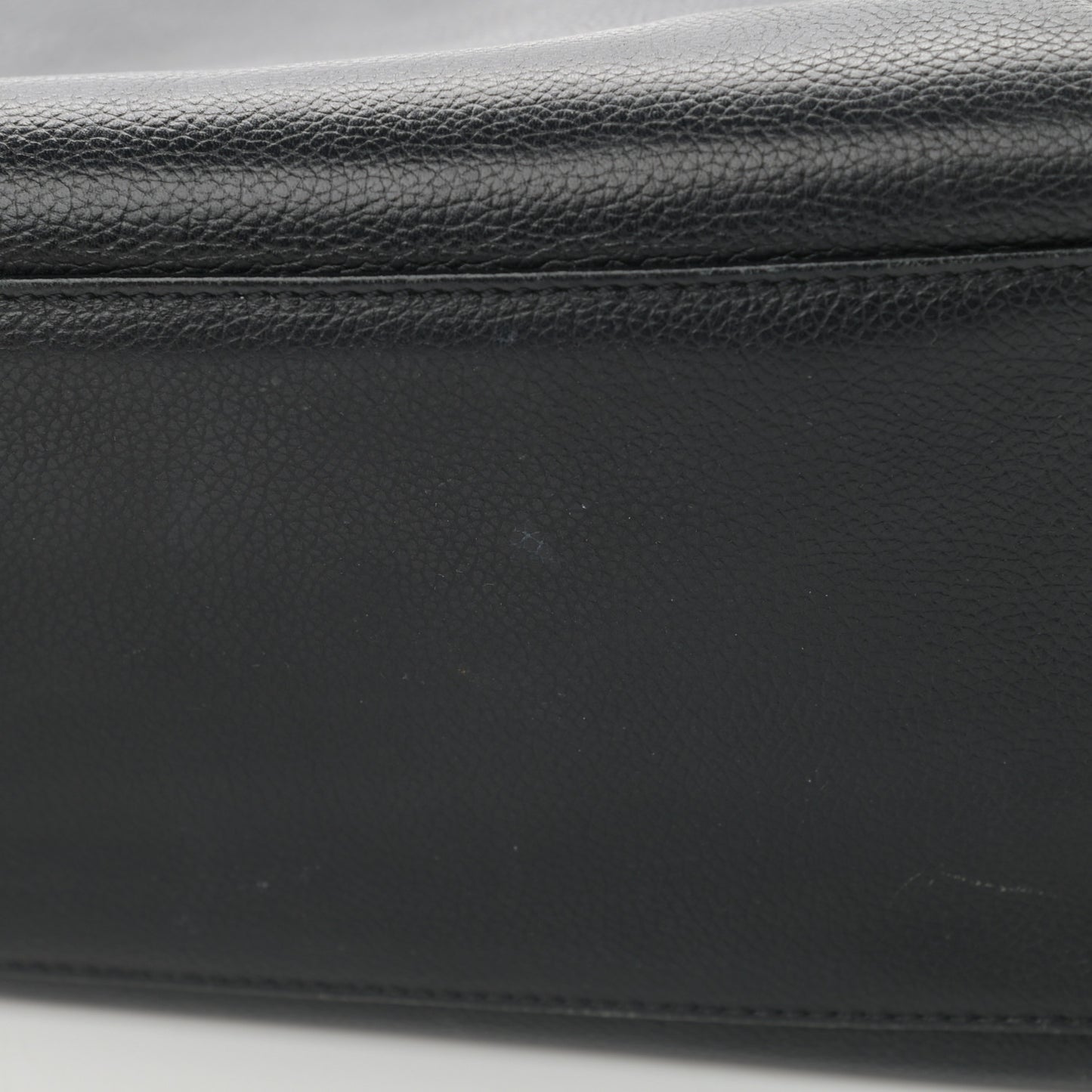 Calfskin Small Cerf Executive Shopper Tote Black