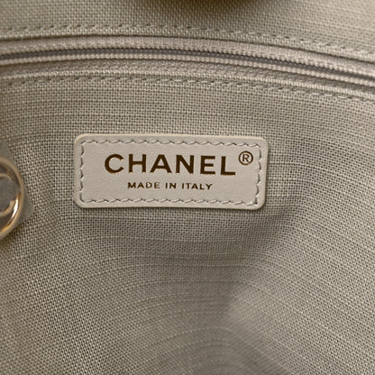Chanel Mixed Fibers Small Deauville Tote Yellow 7 of 13