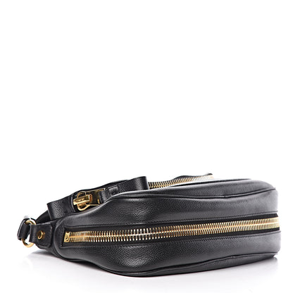 Tom Ford Grained Calfskin Medium Jennifer Crossbody Bag Black 4 of 18