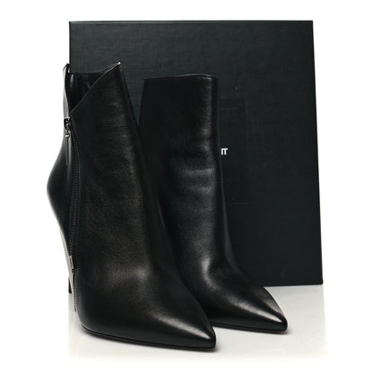 Saint Laurent Calfskin Soho Niki 105 Wedge Booties 40.5 Black 9 of 9