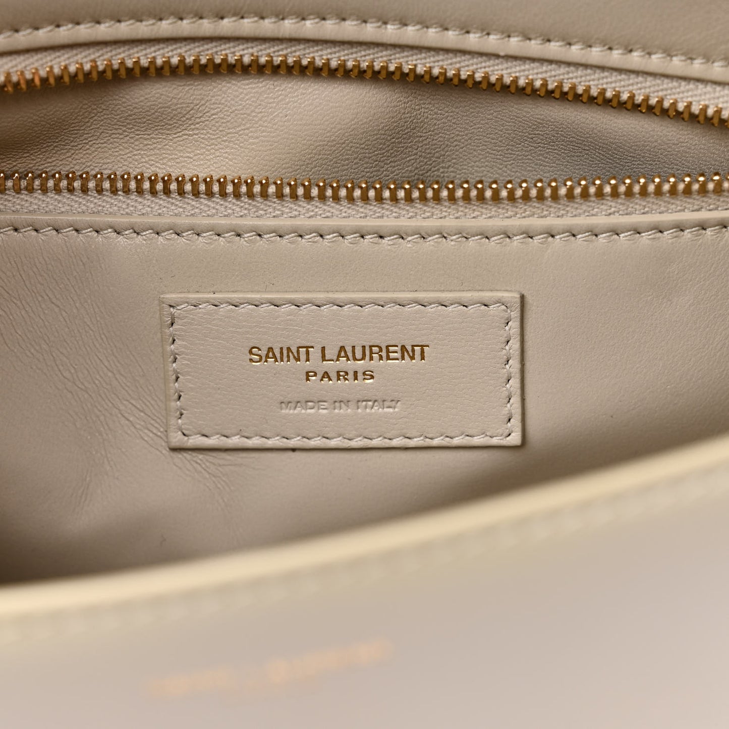 Smooth Calfskin Carre Satchel Crema Soft