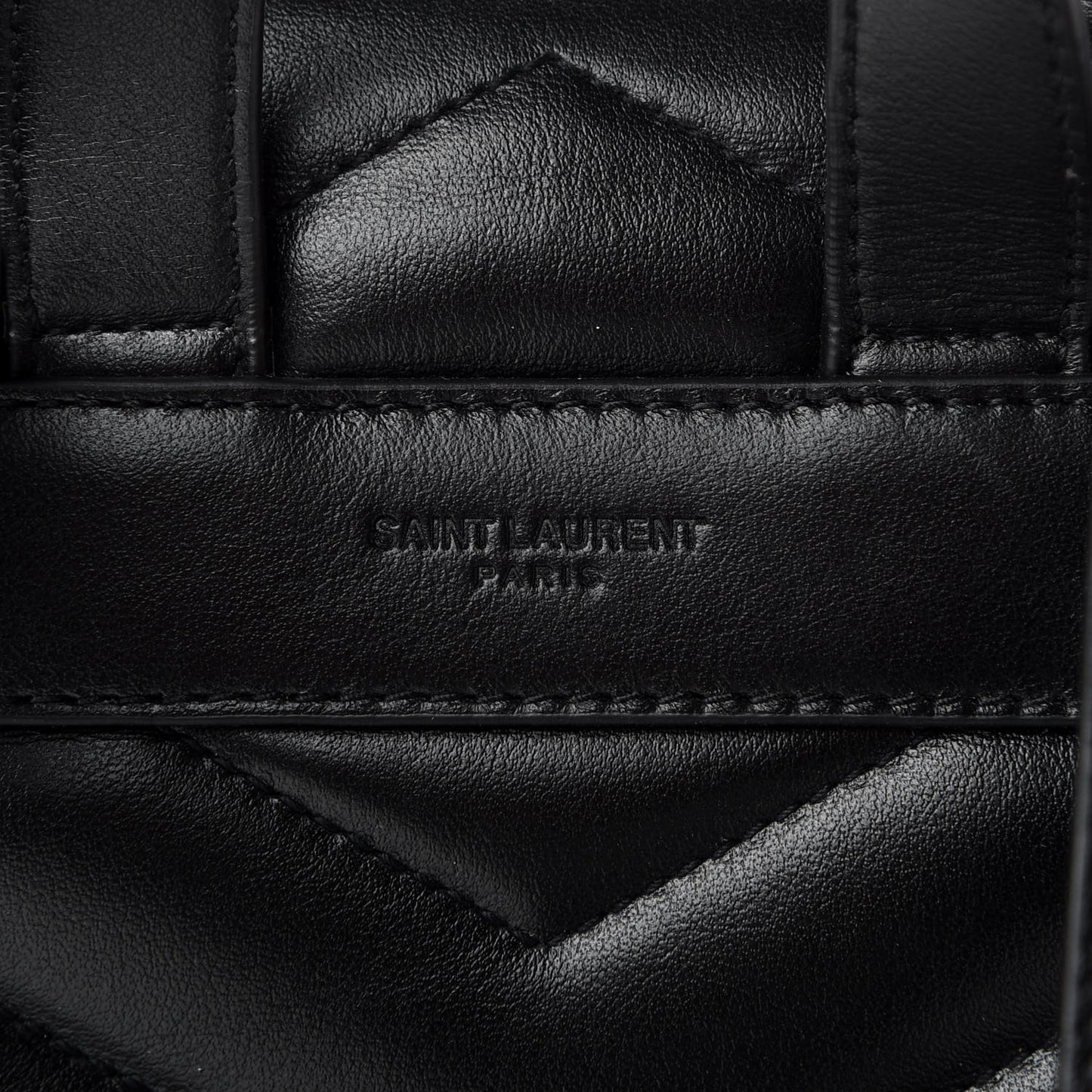 Calfskin Y Quilted Monogram Small Loulou Backpack Black