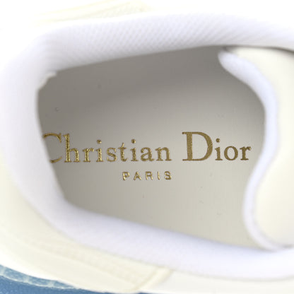 Christian Dior Calfskin Clear Rubber Dior-ID Platform Sneakers 36 White Deep Blue 7 of 9