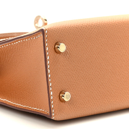 Hermes Epsom Horseshoe Mini Kelly Sellier 20 Gold Nata 8 of 10