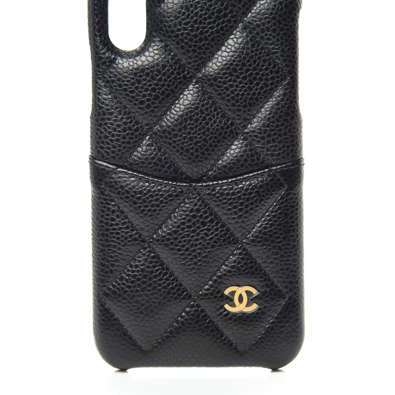 Chanel Caviar Quilted iPhone X Coco Tech Case Black 5 of 8