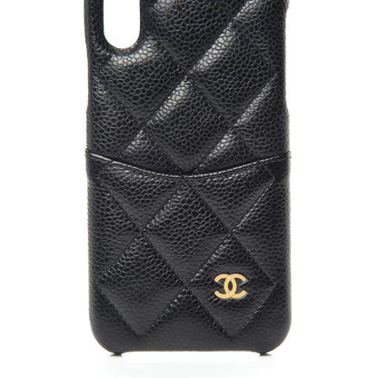 Chanel Caviar Quilted iPhone X Coco Tech Case Black 5 of 8