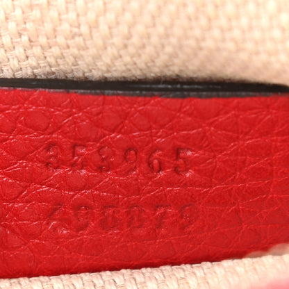 Gucci Pebbled Calfskin Mini Soho Chain Bag Tabasco Red 7 of 11