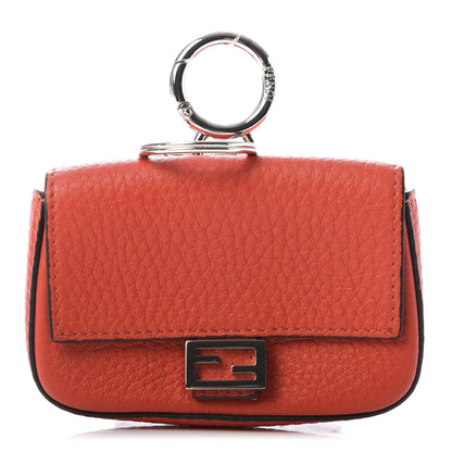 Fendi Cuoio Romano Micro Baguette Charm Papavero 1 of 7