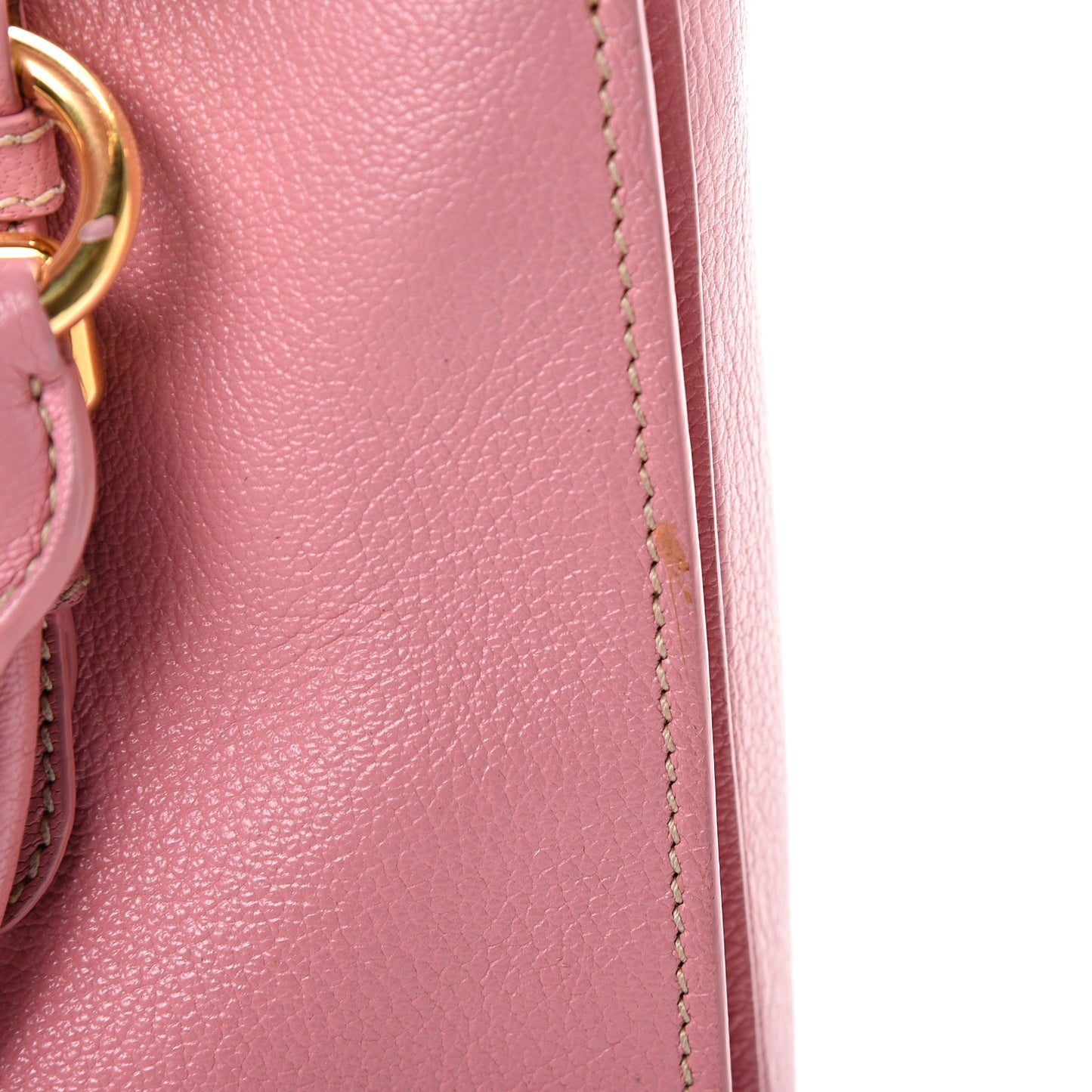 Goatskin Madras Shopping Tote Rosa