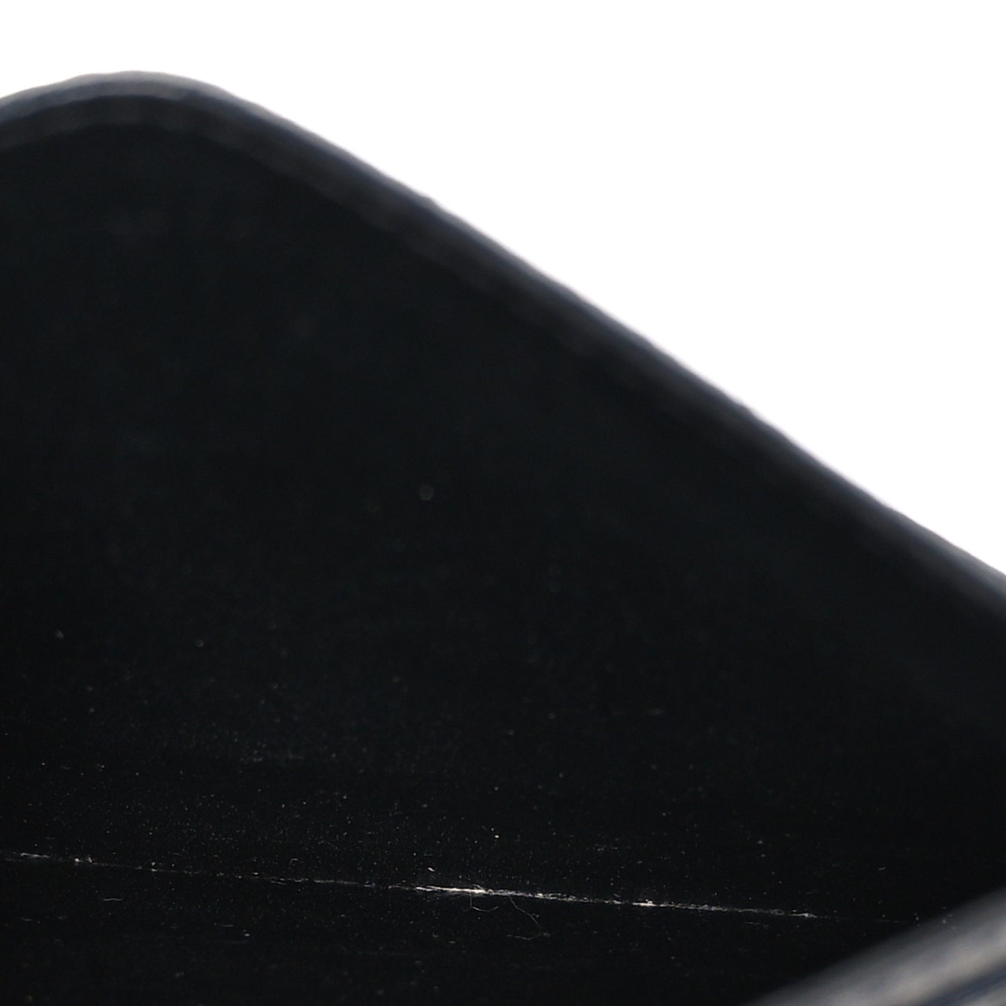Grain De Poudre Matelasse Chevron Monochrome Monogram Credit Card Case Black