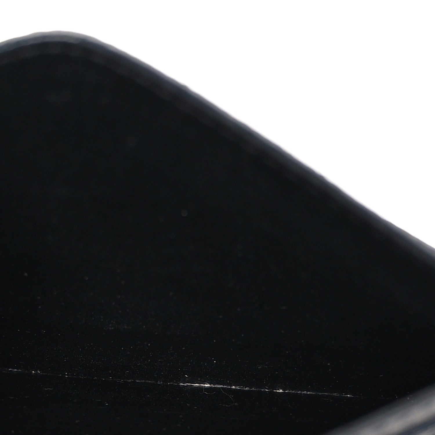 Saint Laurent Grain De Poudre Matelasse Chevron Monochrome Monogram Credit Card Case Black 5 of 7