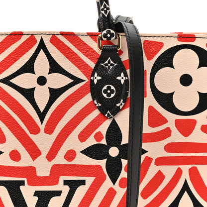 Louis Vuitton Monogram Giant Crafty Onthego GM Creme Rouge Black 7 of 11