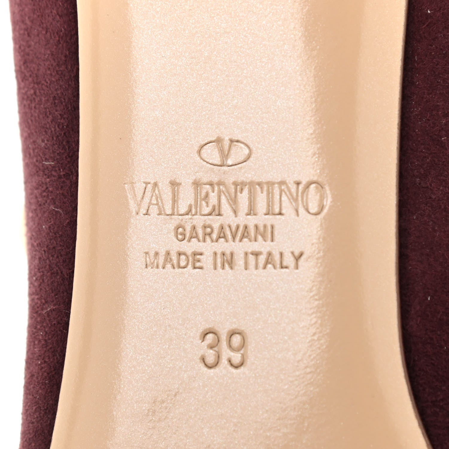 Valentino Garavani Suede Rockstud 85mm Pumps 39 Camelia 6 of 14