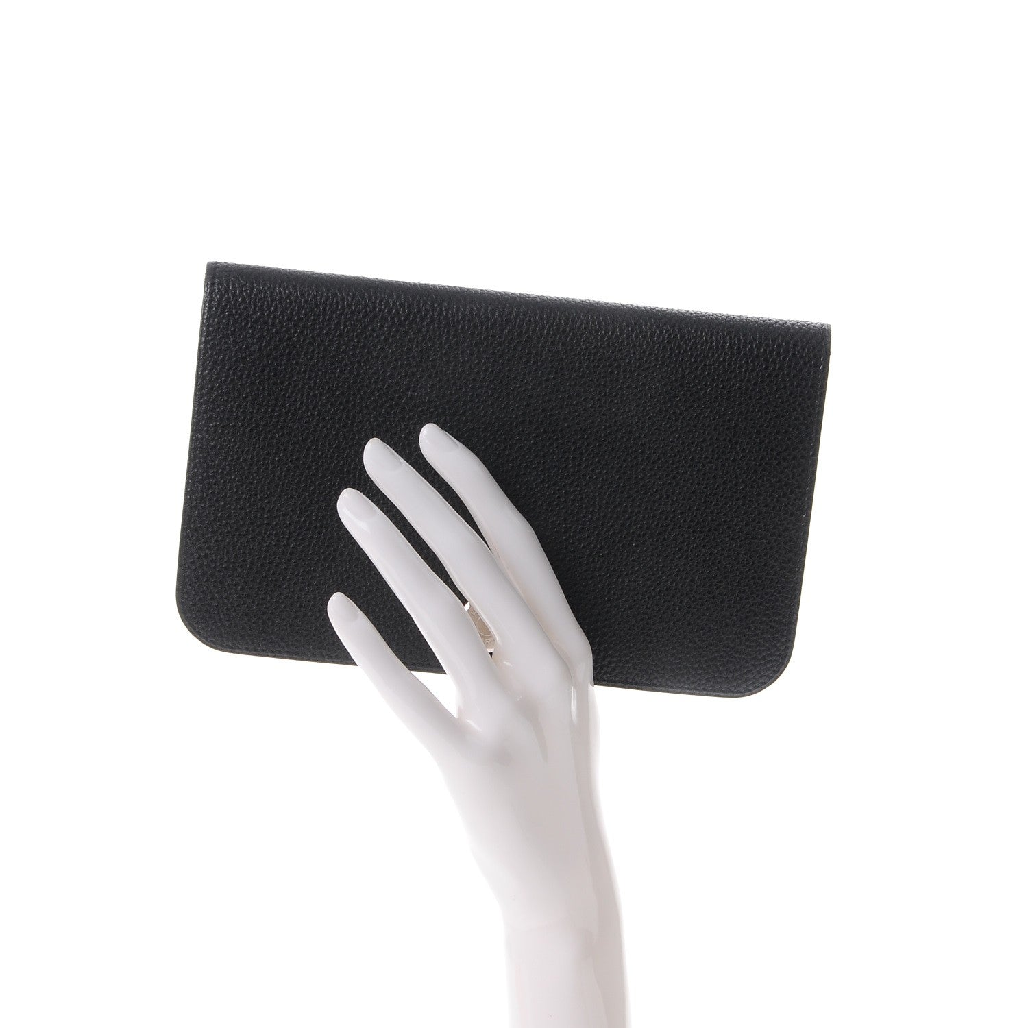 Hermes Togo Dogon Duo Wallet Black 2 of 12