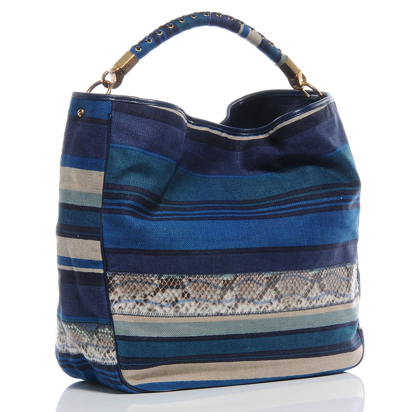 Canvas Snakeskin Roady Blue