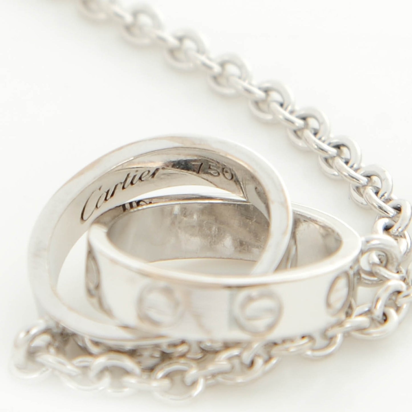 18K White Gold Interlocking LOVE Bracelet