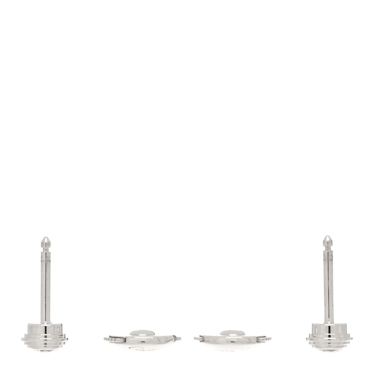 Cartier 18K White Gold Diamond SM D'Amour Earrings 3 of 6