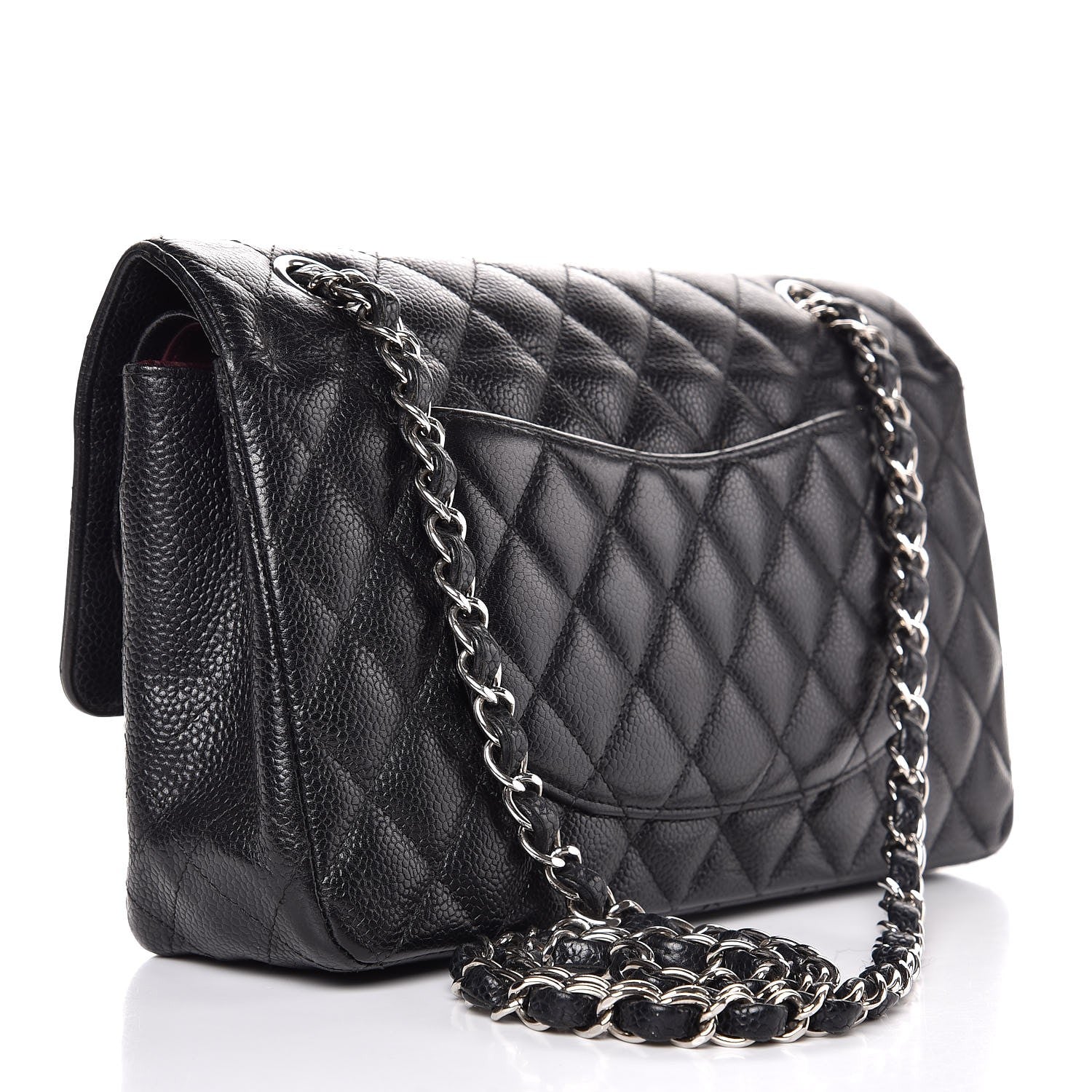 Chanel Caviar Quilted Medium Double Flap Black 4 of 17