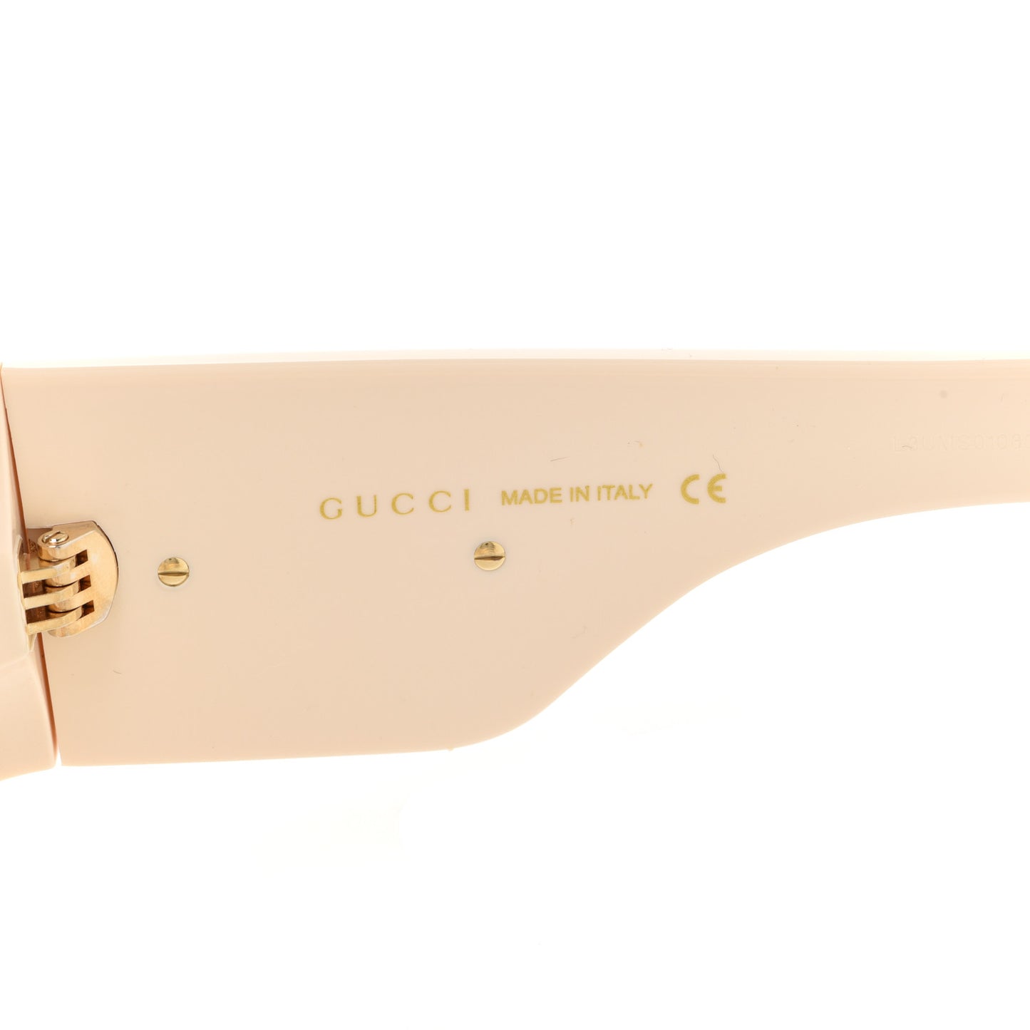Acetate Crystal Oversize Hollywood Forever Sunglasses GG0144S Ivory