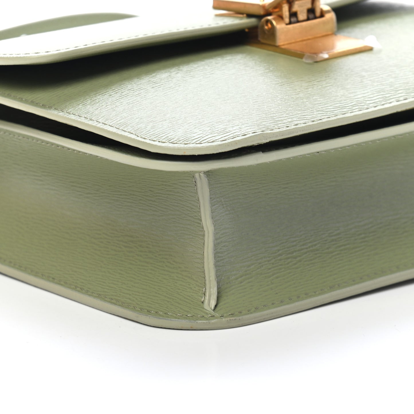 Liege Calfskin Teen Classic Box Flap Bag Sage