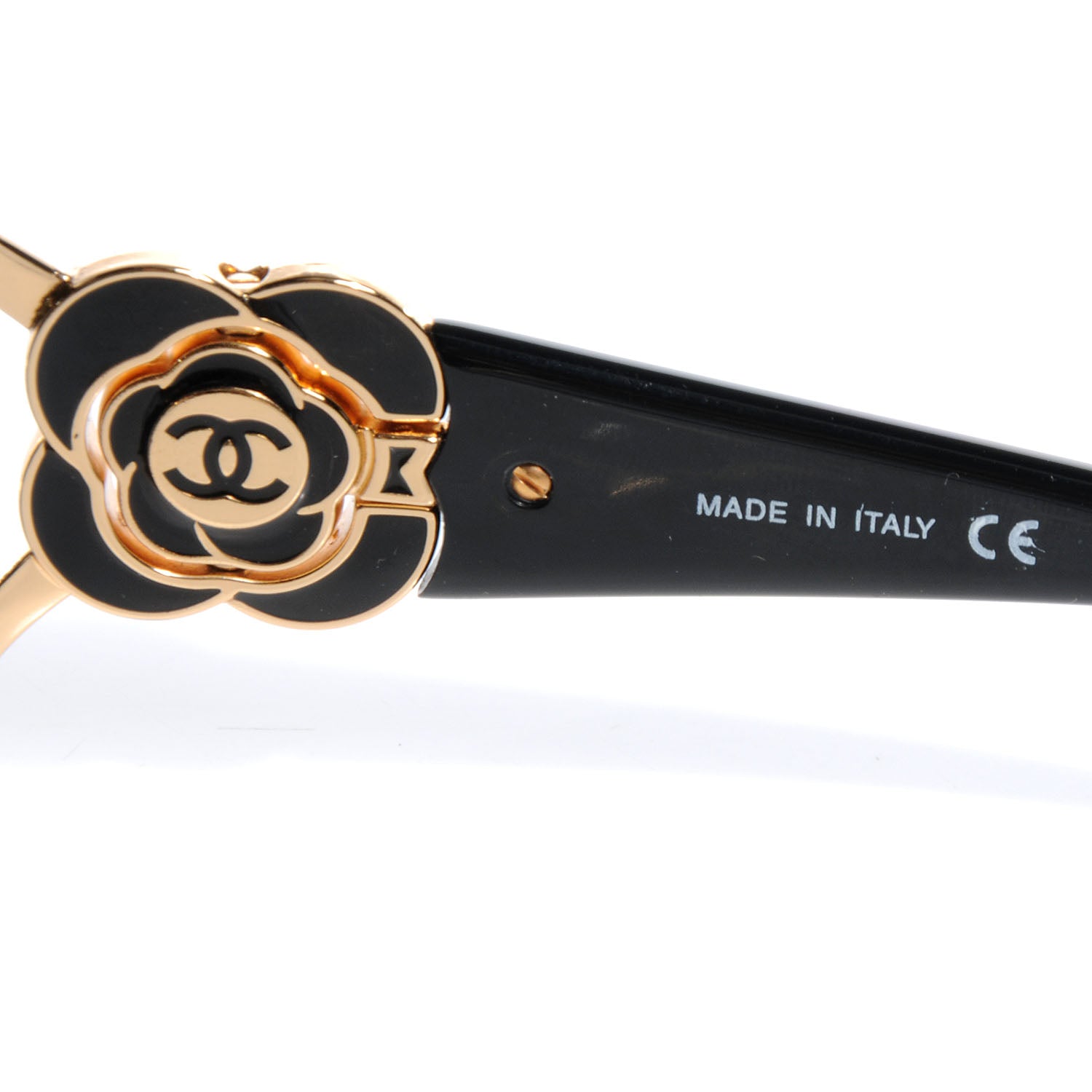 Louis Vuitton CHANEL Camellia CC Sunglasses 4164 Black 5 of 6