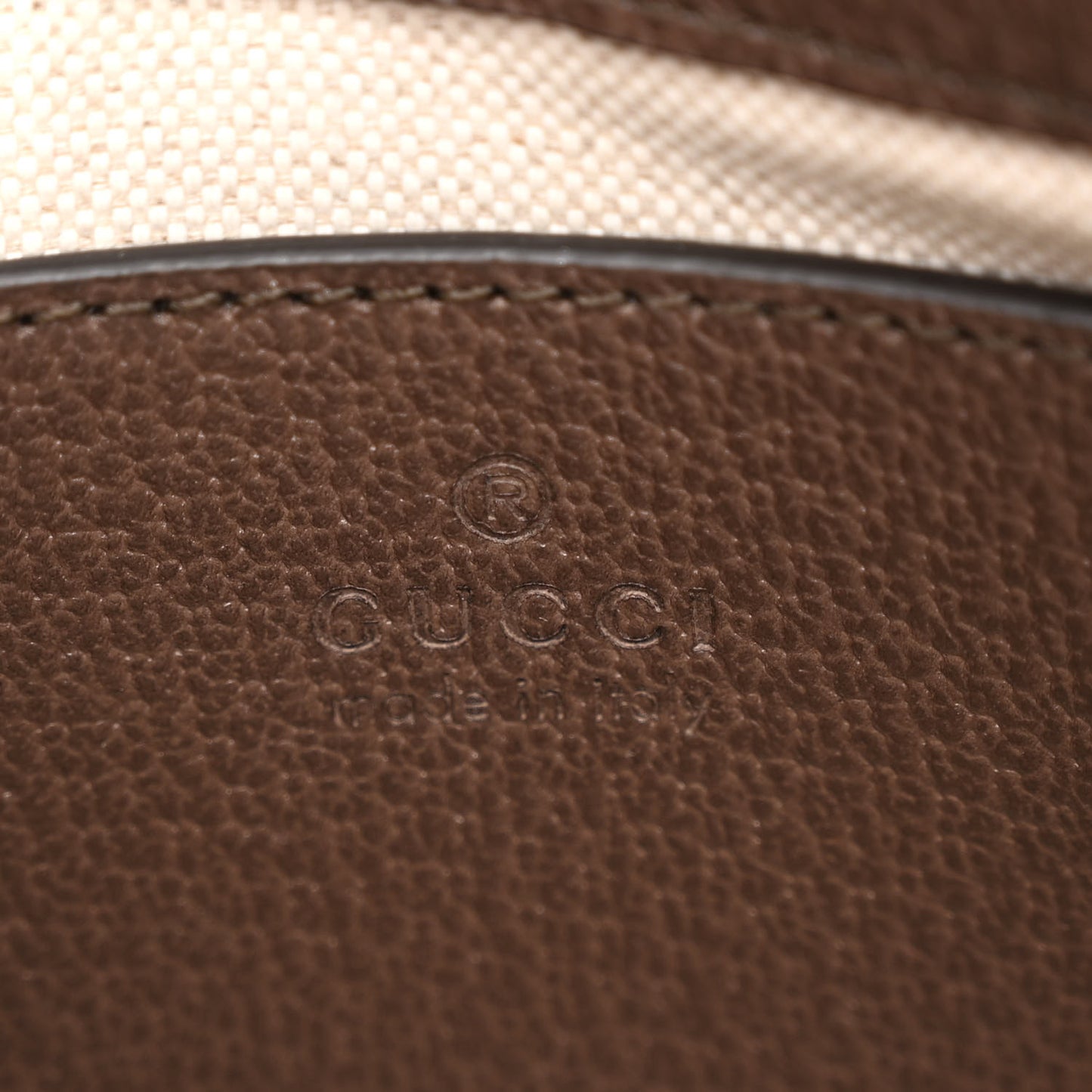GG Supreme Monogram Textured Dollar Calfskin Web Small Ophidia GG Handbag Beige Ebony New Acero