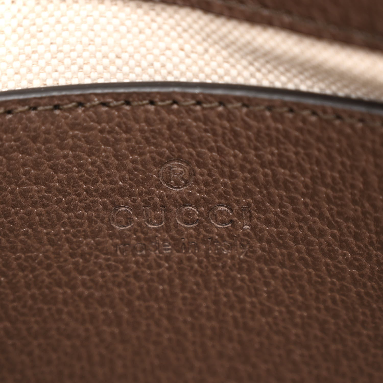 Gucci GG Supreme Monogram Textured Dollar Calfskin Web Small Ophidia GG Handbag Beige Ebony New Acero 6 of 9