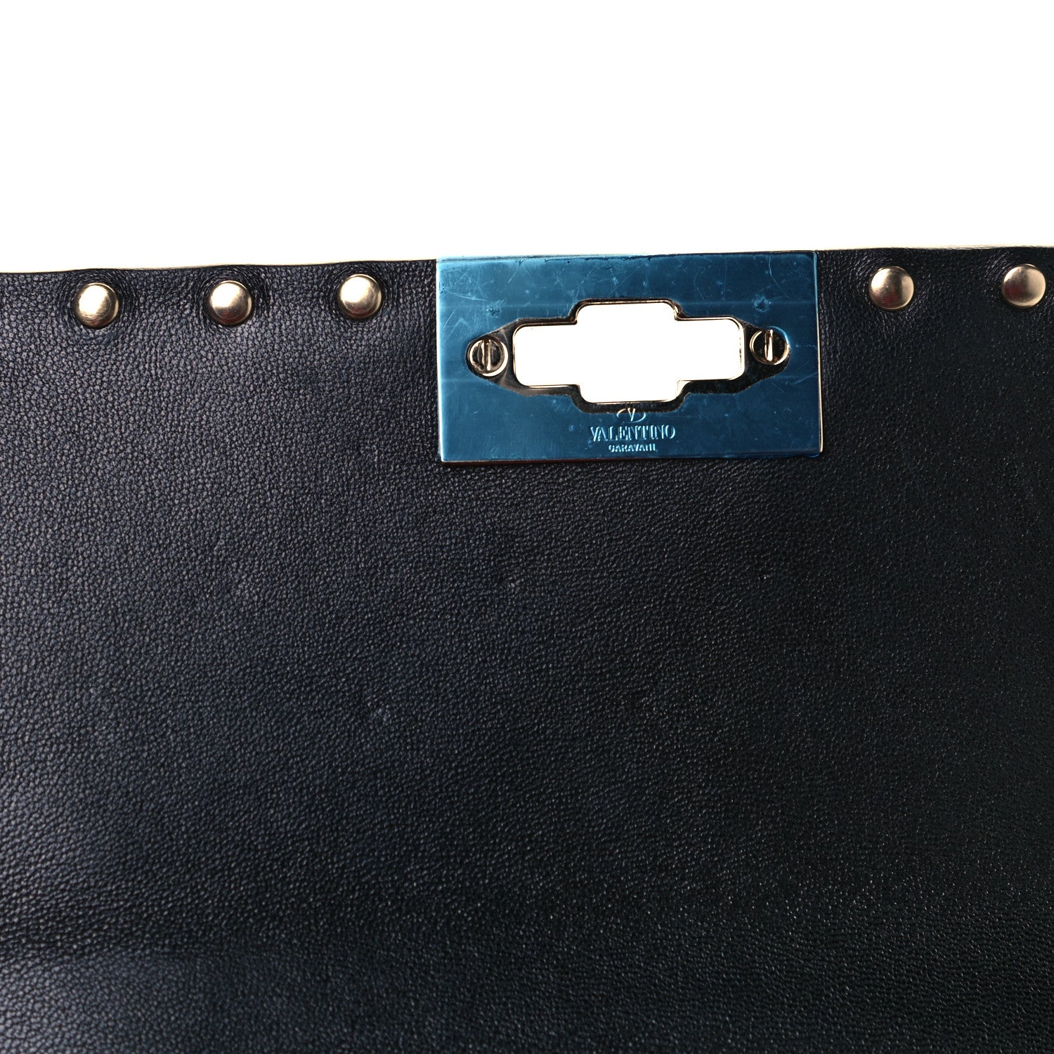 Valentino Garavani Lambskin Medium Rockstud Spike Shoulder Bag Black 10 of 10