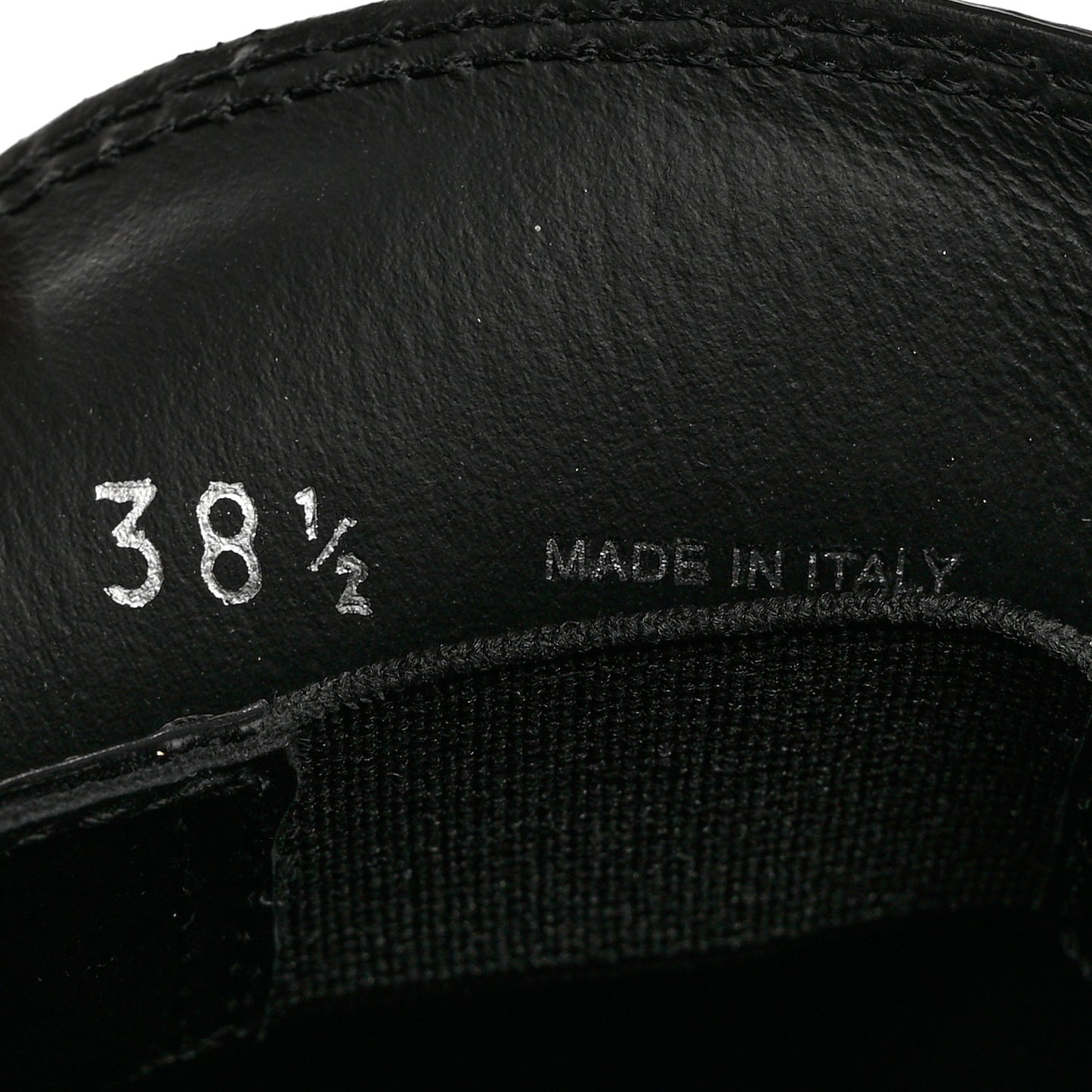 Spazzolato Metal Triangle Logo 50mm Loafers 38.5 Black