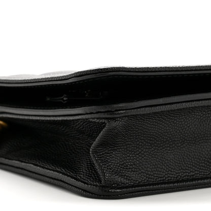 Chanel Caviar Quilted Boy Wallet On Chain WOC Black 10 of 13