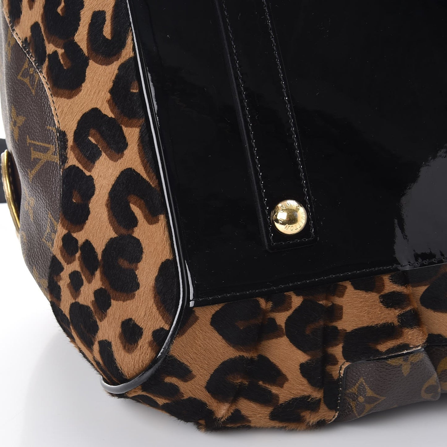 Monogram Leopard Stephen Bag