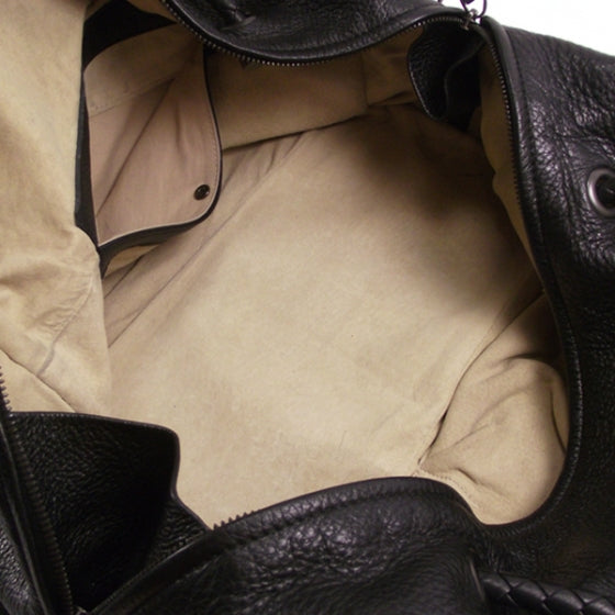 Leather Pocket Tassel Bowler